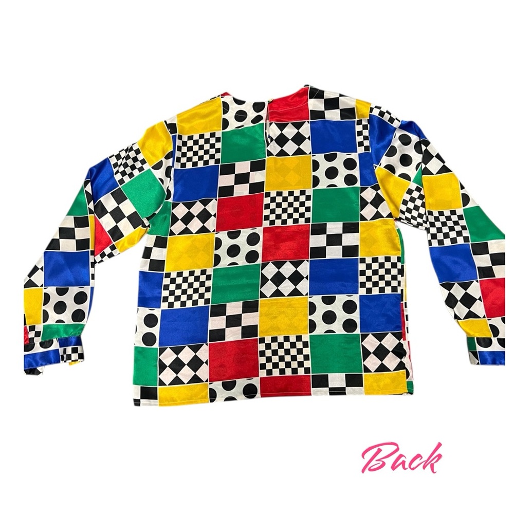 🏁S.L.B. Mixed Print top - Picture 8 of 11